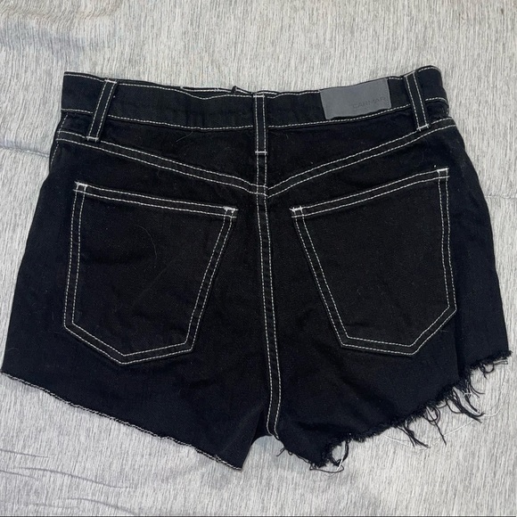 Black Distressed Carmar shorts - Picture 4 of 4